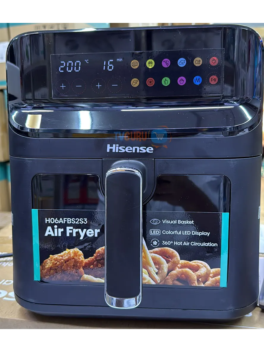 hisense 6.3l air fryer Hisense H06AFBS1S3 6.3L Air Fryer - Image 1