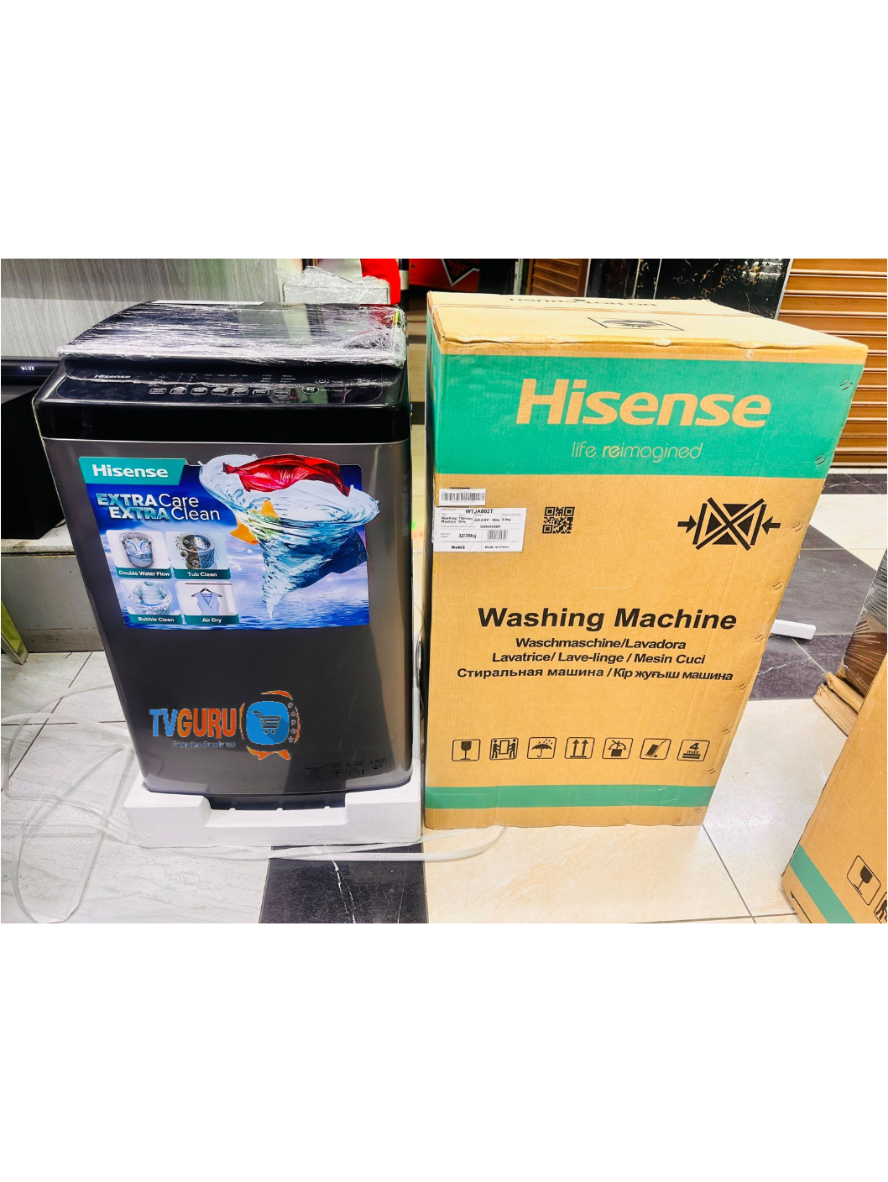 2024/09/1002026542.png Hisense 8KG WTJA802T Top Load Washing Machine - Image 1