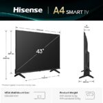 Hisense 43″ A4Q FHD (New 2026) Vidaa Smart TV – 43A4QKEN - Image 3