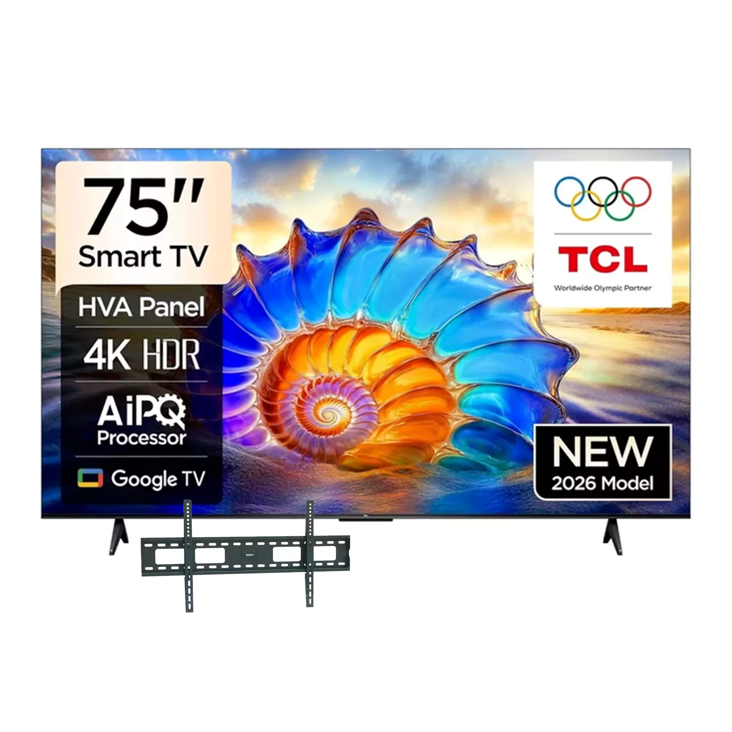 75V6D TCL 75″ 75V6D (New 2026) Google 4k HDR Smart TV - Image 1