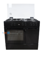 VON 90cm by 60cm VCF965031NSK Freestanding Cooker – 5 Gas Burners, Enamel Pan Support