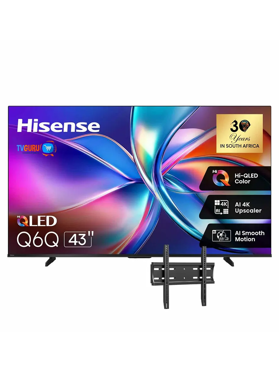 Hisense 43-Inch 43Q6Q Hisense 43" QLED 43Q6Q Vidaa Smart 4k TV - Image 1