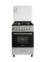 Ramtons 3Gas+1Electric 58X58 Silver (Black Top) Cooker - RC/306